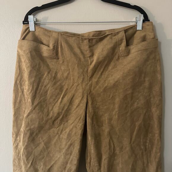 Vintage Liz Claiborne Faux Suede Straight Leg Pants Size 14 - Picture 8 of 8